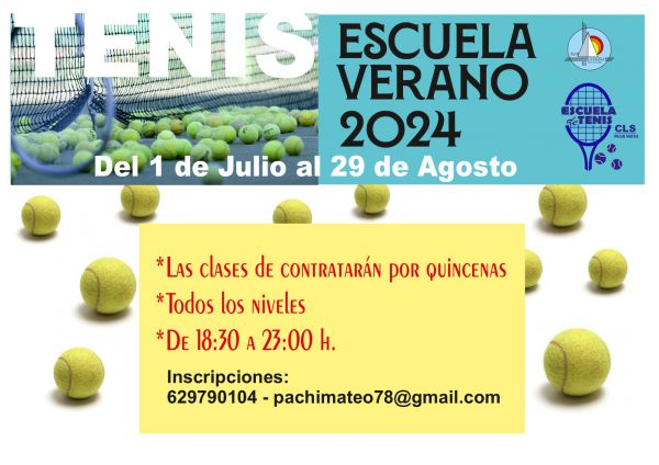 ESCUELA TENIS VERANO 2024